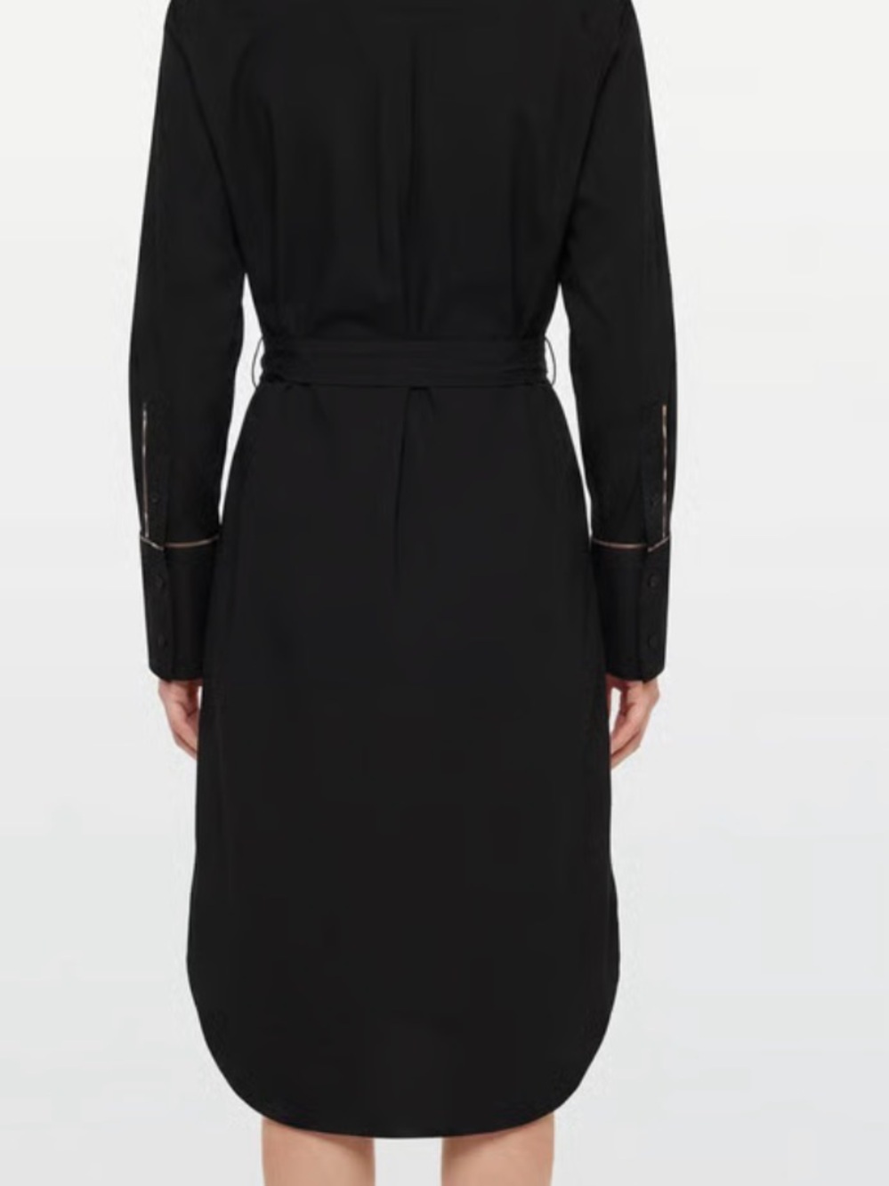 Burberry Black Tie-Waist Shirt Dress - Picture 6 of 16